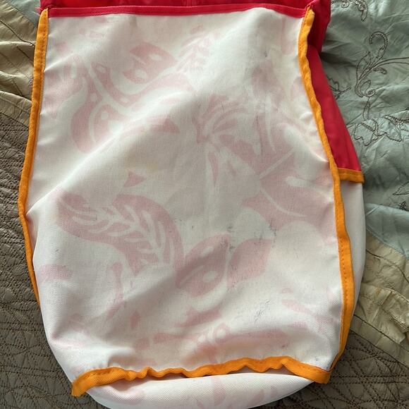 Lands' End | Floral Mesh Cinch Closure Backpack w/ Monogram TSP - Picture 9 of 14